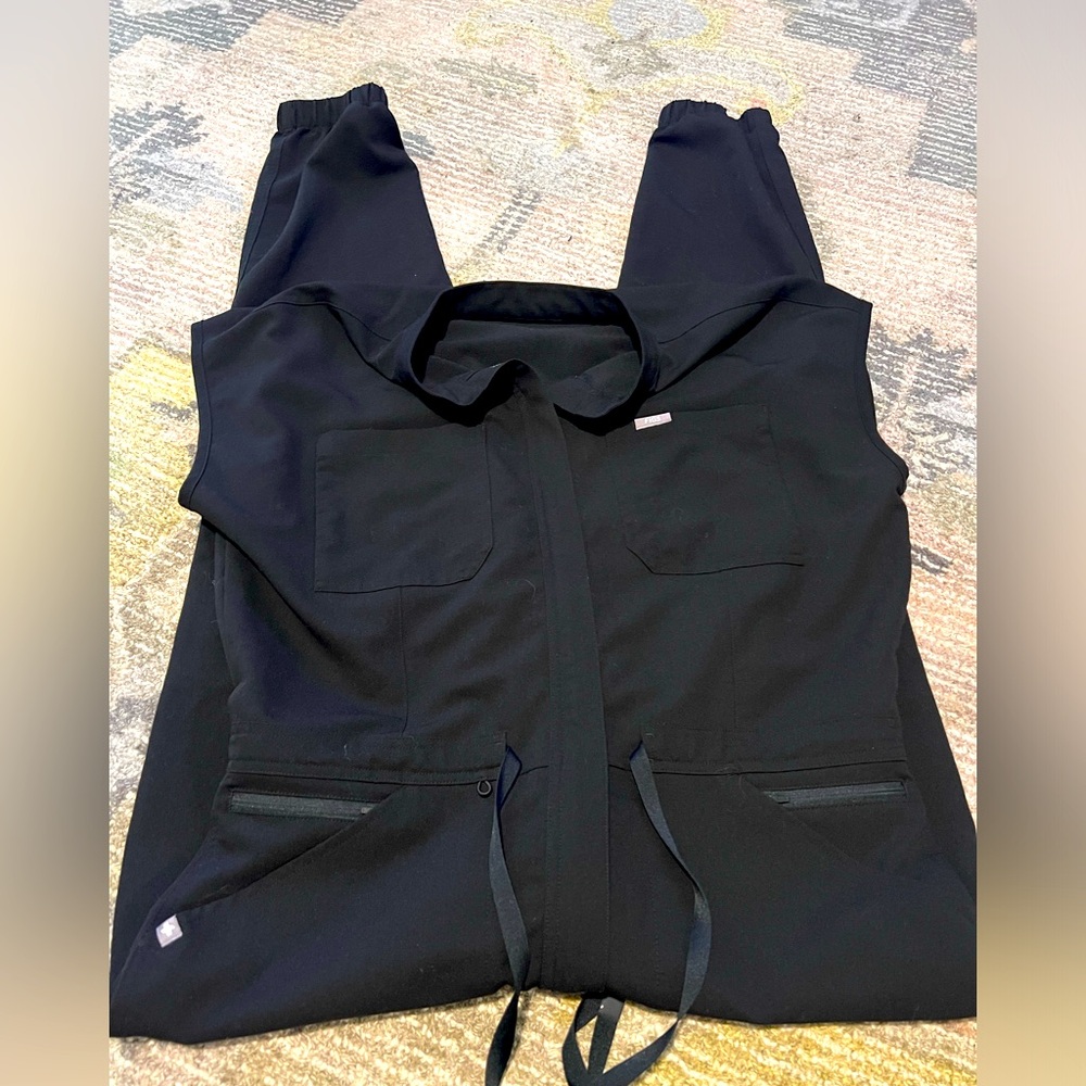 Figs Jumpsuit Black Large